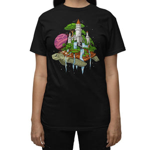 World Turtle T-Shirt, Cosmic Turtle Shirt, Space Turtle Shirt, Psychedelic Turtle Shirt - Psychonautica Store