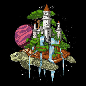 World Turtle T-Shirt, Cosmic Turtle Shirt, Space Turtle, Psychedelic Turtle, Fantasy Turtle, Hindu Mythical Creature - Psychonautica Store