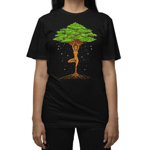 Womens Yoga T-Shirt, Tree Of Life T-Shirt, Spiritual T-Shirt, Yoga Clothes, Yoga Clothing, Yoga Apparel - Psychonautica Store