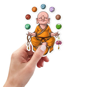 Baby Buddha Sticker, Little Buddha Sticker, Buddha Stickers, Meditation Stickers, Zen Yoga Stickers, Spiritual Decal, Buddha Decal - Psychonautica Store