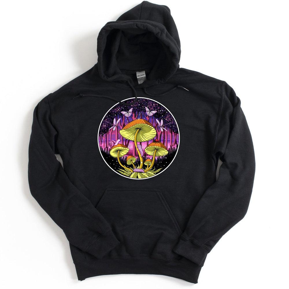 Mushrooms Hoodie, Magic Mushrooms Hoodie, Psychedelic Mushroom Hoodie, Hippie Hoodie, Psychedelic Clothing, Festival Clothing - Psychonautica Store