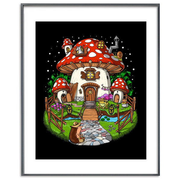 Forest-Mushroom-House-Art-