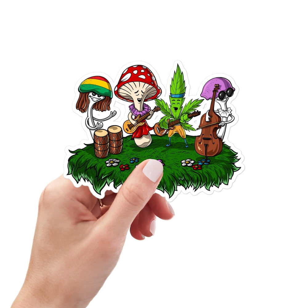 Funny Weed Sticker, Magic Mushrooms Sticker, Psilocybin Mushrooms Sticker, Cannabis Sticker, Marijuana Sticker, Funny Hippie Stickers, Hippie Decal - Psychonautica Store