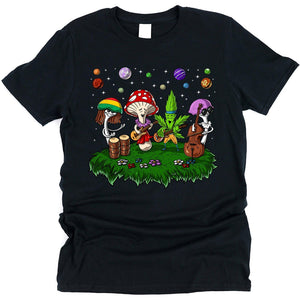 Funny Weed Shirt, Magic Mushrooms Shirt, Psilocybin Mushrooms Shirt, Cannabis Tee, Marijuana Shirt, Festival Clothing - Psychonautica Store