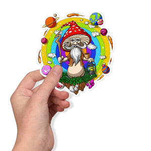Amanita Muscaria Sticker, Magic Mushrooms Sticker, Psychedelic Decals, Hippie Stickers, Fungi Sticker, Shrooms Stickers, Mushrooms Sticker, Hippie Mushrooms Sticker - Psychonautica Store