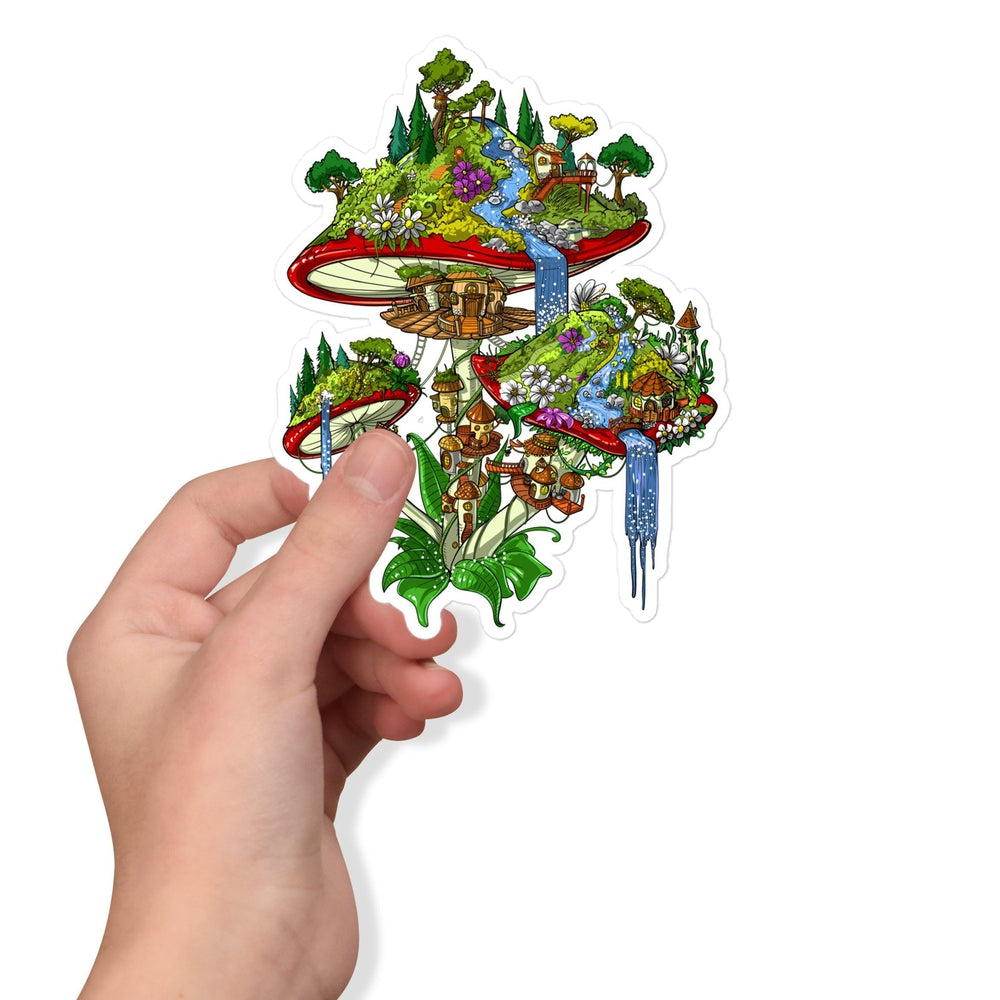 Magic Mushrooms Sticker, Mushroom Sticker, Psyhedelic Sticker, Hippie Sticker, Trippy Mushrooms Sticker, Mushrooms Decal, Amanita Muscaria Sticker - Psychonautica Store