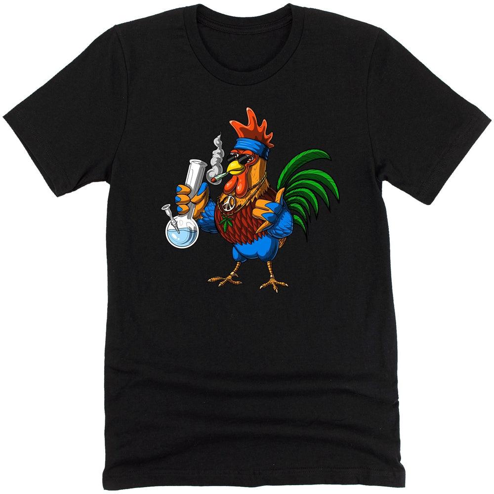 Stoner Shirt, Rooster Smoking Weed Shirt, Hippie Shirt, Stoner Clothes, Weed Shirt, Cannabis Shirt, Stoner Clothing - Psychonautica Store