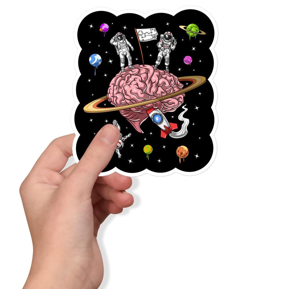 Psychedelic Astronaut Sticker, Psychonaut Sticker, DMT Sticker, Psychedelic Brain Sticker, Psychedelic Decals - Psychonautica Store