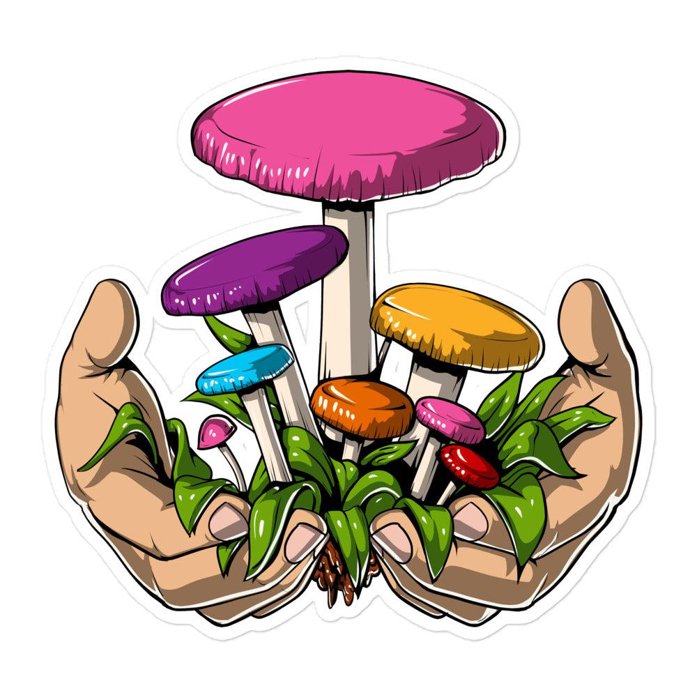 Magic Mushrooms Stickers, Trippy Mushrooms Stickers, Psychedelic Stickers, Hippie Stickers, Psilocybin Mushrooms Stickers, Shrooms Stickers, Fungi Stickers - Psychonautica Store