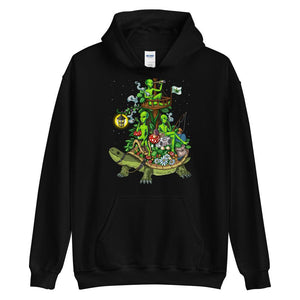 Aliens Smoking Weed, Aliens Weed Hoodie, Stoner Hoodie, Stoner Clothing, Stoner Clothing, Psychedelic Hoodie, Hippie Hoodie, Stoner Clothes - Psychonautica Store