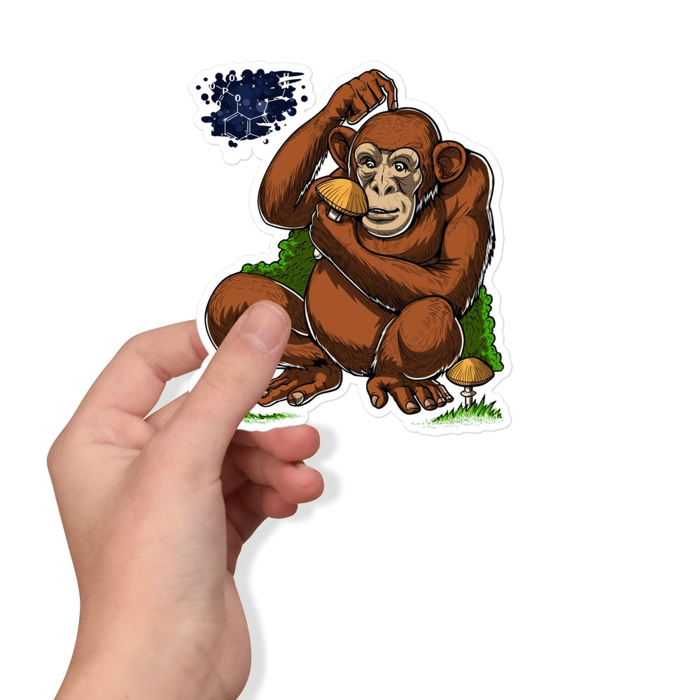 Stoned Ape Theory Sticker, Psychedelic Stickers, Magic Mushrooms Sticker, Psilocybin Mushrooms Sticker, Mushroom Stickers - Psychonautica Store