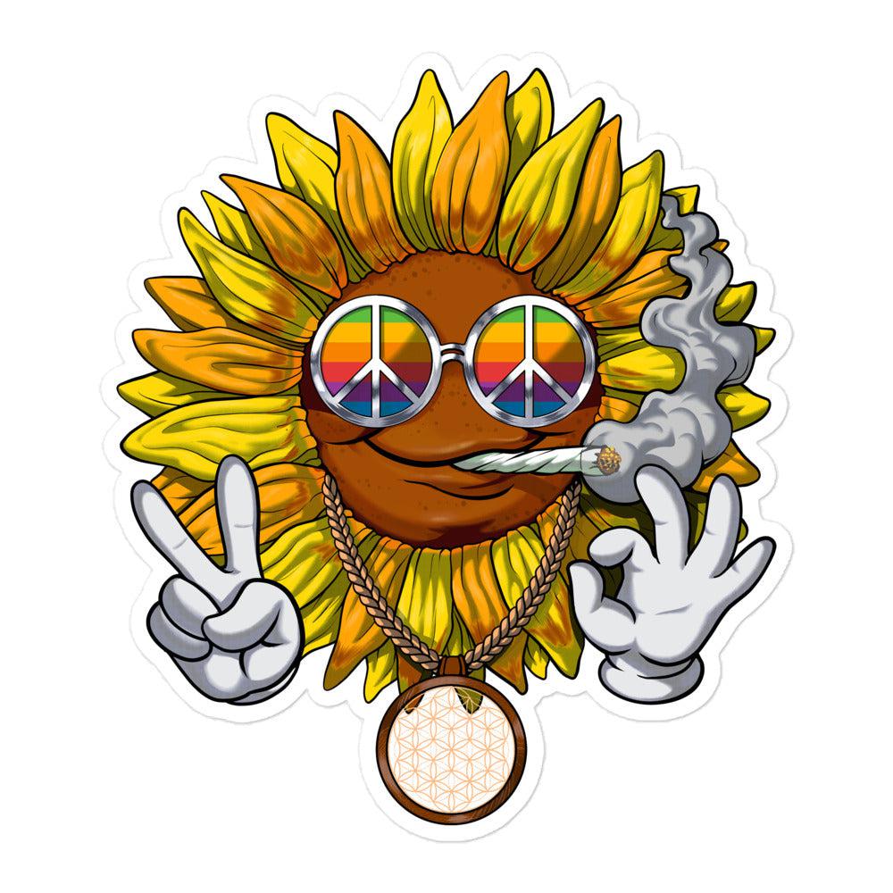 hippie sunflower drawing