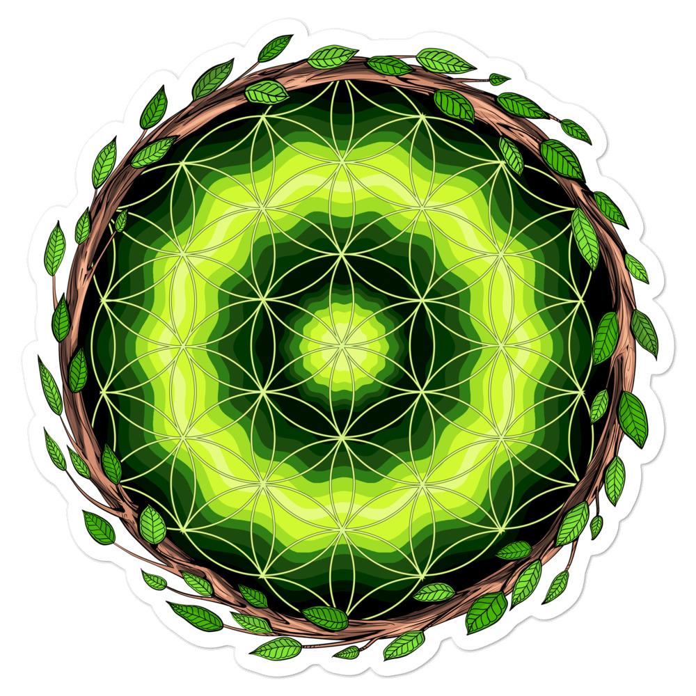 Ayahuasca Sticker, Sacred Geometry Sticker, Hippie Sticker, Psychedelic Sticker, Ayahuasca Decals, Ayahuasca Plant, Trippy Ayahuasca Sticker - Psychonautica Store