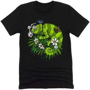 Chameleon Shirt, Stoner Shirt, Hippie Clothes, Weed Shirt, Cannabis Shirt, Stoner Clothing - Psychonautica Store