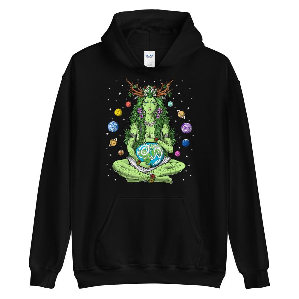 Gaia Hoodie, Hippie Clothing, Hippie Sweatshirt, Psychedelic Clothes, Hippie Forest Outfit, Hippie Clothing - Psychonautica Store