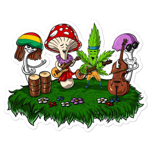 Funny Weed Sticker, Magic Mushrooms Sticker, Psilocybin Mushrooms Sticker, Cannabis Sticker, Marijuana Sticker, Funny Hippie Stickers, Hippie Decal - Psychonautica Store