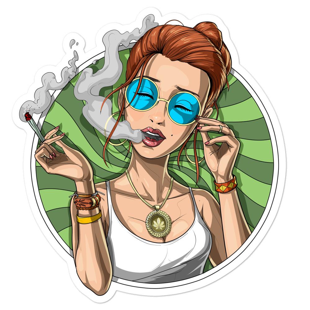 Hippie Sticker, Stoner Sticker, Weed Sticker, Cannabis Stickers, Marijuana Stickers, Stoner Decals, Hippie Decals - Psychonautica Store