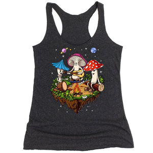 Hippie Mushrooms Tank, Hippie Tank Top, Hippie Clothes, Psychedelic Womens Tank, Festival Clothing, Hippie Clothes - Psychonautica Store