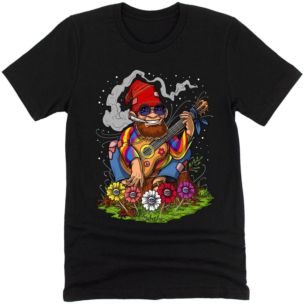 Gnome Smoking Weed Shirt, Psychedelic Gnome Shirt, Gnome Hippie Shirt, Gnome Stoner Shirt, Forest Gnome Shirt - Psychonautica Store