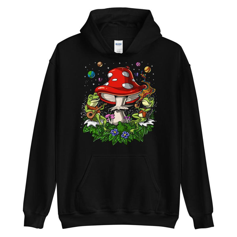 Psychedelic Bufo Alvarius Toad Hippie Trippy Hoodie - Psychonautica