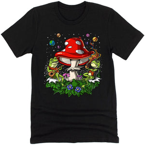 Psychedelic Frogs Shirt, Trippy Mushrooms Shirt, Bufo Alvarius Shirt, Funny Hippie Tee, Magic Mushrooms Shirt, Festival Clothing, Psychedelic Tee, Trippy Frog Shirt - Psychonautica Store