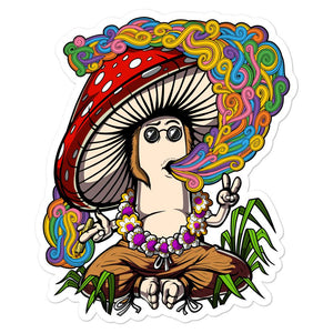 Mushrooms Sticker, Hippie Sticker, Magic Mushrooms Sticker, Hippie Decals, Stoner Sticker, Psychedelic Sticker - Psychonautica Store