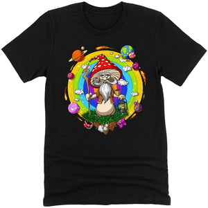 Magic Mushrooms T-Shirt, Psychedelic Shirt, Hippie Tee, Hippie Clothing, Trippy Clothes, Festival Clothing, Mushrooms Shirt, Hippie T-Shirt - Psychonautica Store
