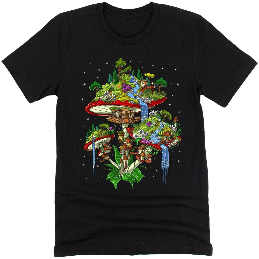 Magic Mushrooms Shirt, Psyhedelic Shirt, Hippie Shirt, Trippy Clothes, Festival Clothing, Mushrooms Tee, Hippie Clothes - Psychonautica Store