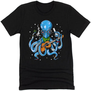 Octopus Smoking Weed, Octopus Weed Tee, Stoner Shirt, Weed Shirt, Cannabis Shirt, Hippie Clothes, Stoner Clothing - Psychonautica Store