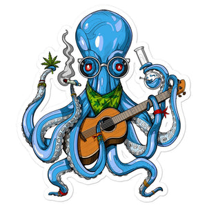 Octopus Weed Sticker, Weed Stickers, Stoner Sticker, Hippie Stickers, Cannabis Decals, Marijuana Decal - Psychonautica Store