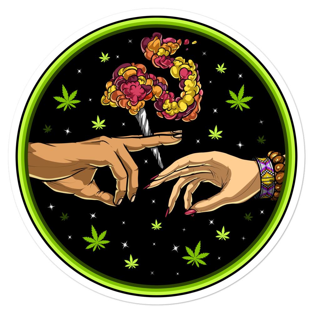 Weed Sticker, Stoner Stickers, Cannabis Sticker, Marijuana Decals, Pass The Joint Sticker - Psychonautica Store