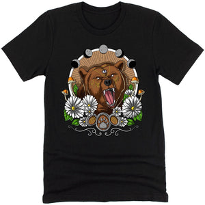 Psychedelic Bear Shirt, Trippy Bear Shirt, Forest Bear Shirt, Psychedelic Clothing, Psychedelic Clothes - Psychonautica Store