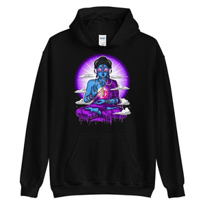 Psytrance Hoodie, Psychedelic Hoodie, Buddha Hoodie, Trippy Hoodie, EDM Clothing, Festival Clothes, Festival Clothing - Psychonautica Store