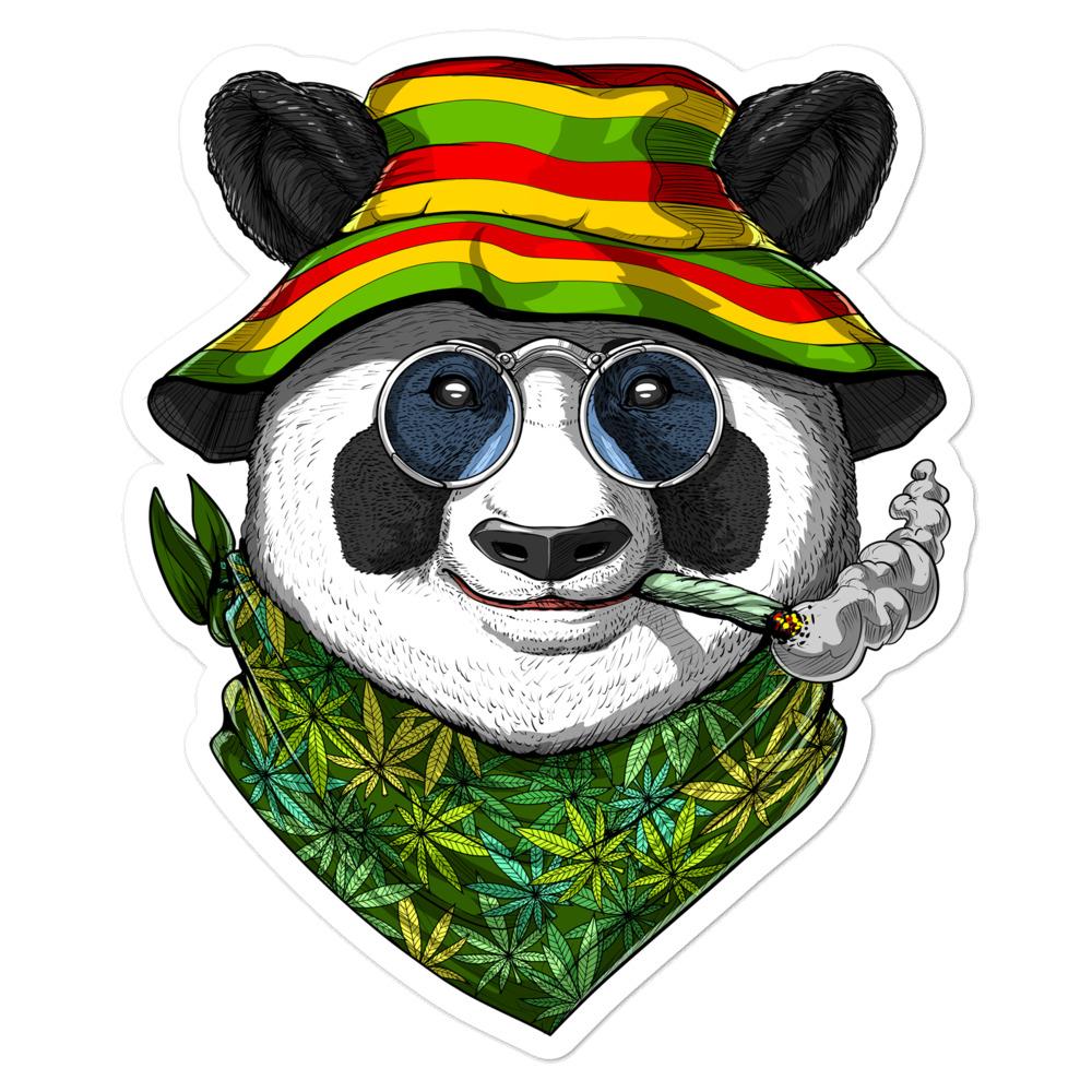 Panda Bear Stickers, Stoner Stickers, Weed Sticker, Cannabis Decals, Marijuana Decal, Stoner Decal - Psychonautica Store