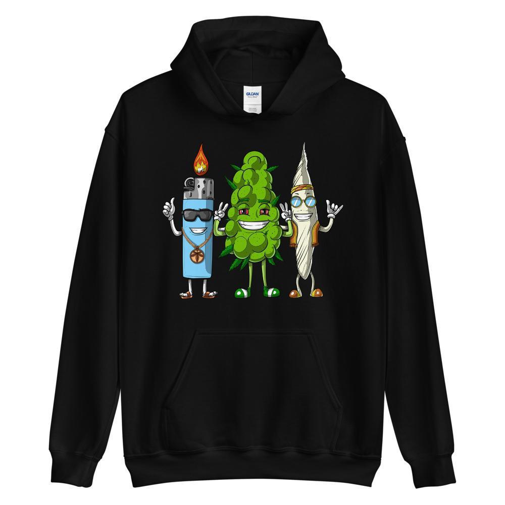 pothead hoodies Weed Buds Stoner Cannabis Marijuana Hoodie