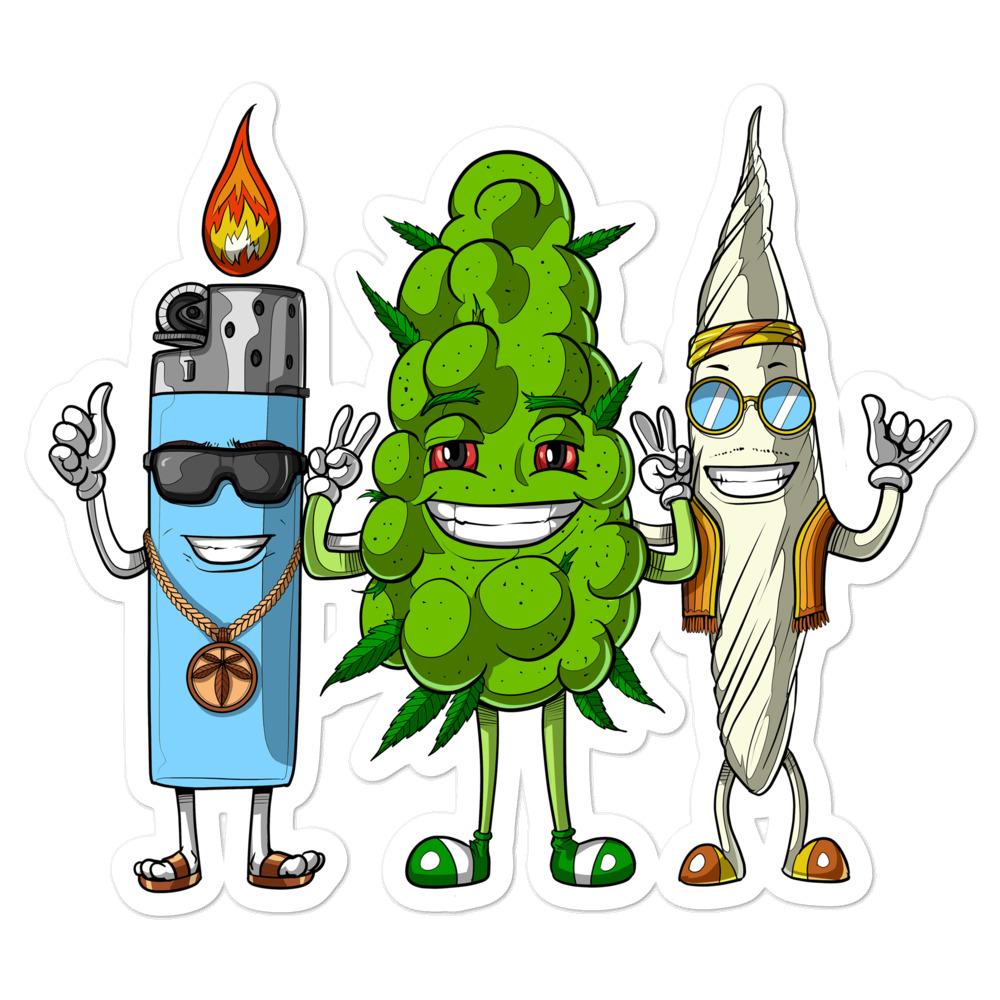 Weed Sticker, Cannabis Stickers, Marijuana Decals, Stoners Stickers, Hippie Decal - Psychonautica Store