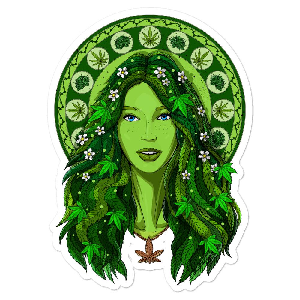 Womens Weed Sticker, Weed Decal, Weed Stickers, Stoner Stickers, Hippie Stickers, Cannabis Sticker, Marijuana Sticker - Psychonautica Store